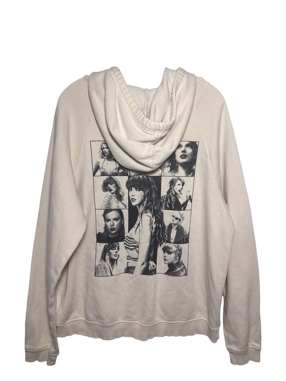 Taylor Swift THE ERAS TOUR Beige Hoodie sz medium